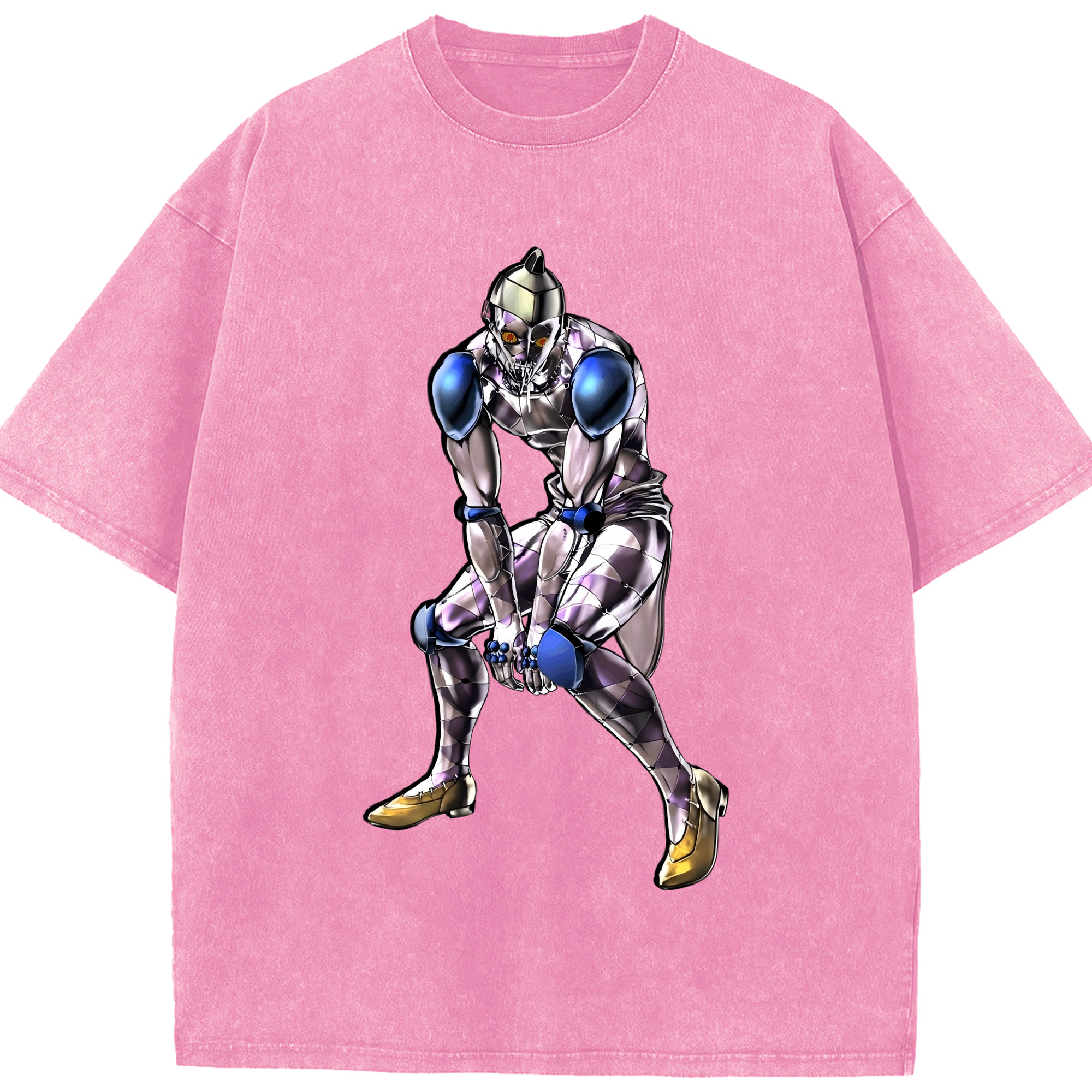 （画像用） ジョジョの奇妙な冒険 JoJo's Bizarre Adventure 綿100% ヴィンテージ風 半袖Tシャツ（フロントプリント）